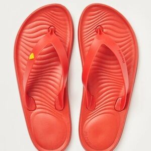 Red Flip Flops